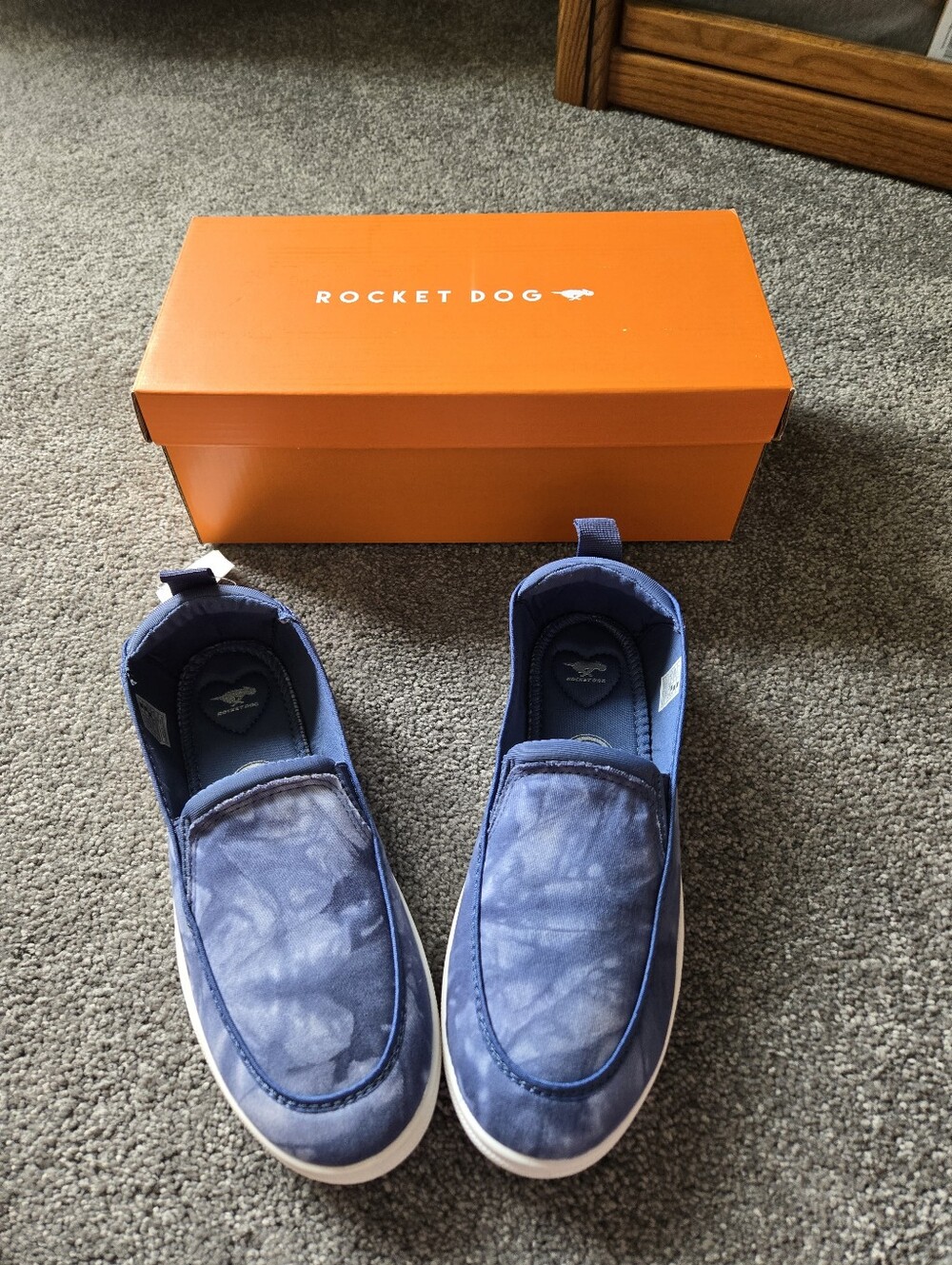Rocket Dog Blue Tie-Dye Slip-On Loafers
